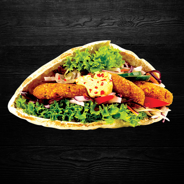 Falafel im Fladenbrot