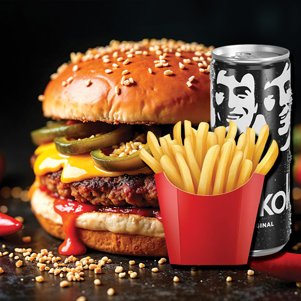 Chili Cheeseburger Menü
