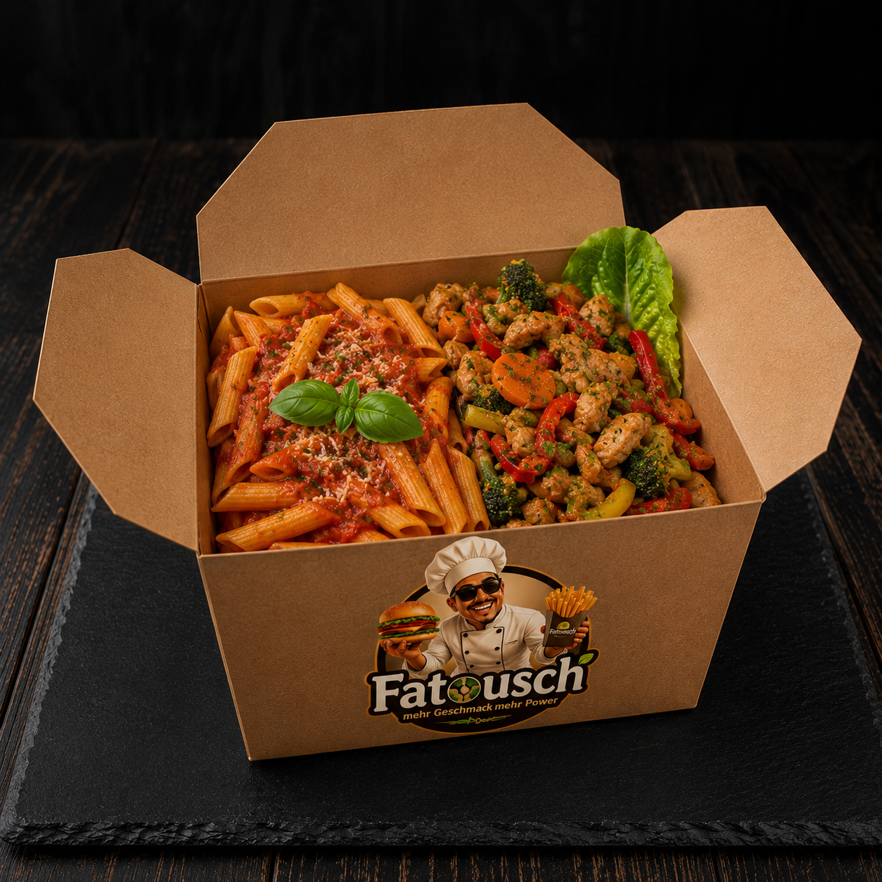PENNE-BOX MIT GEMÜSE