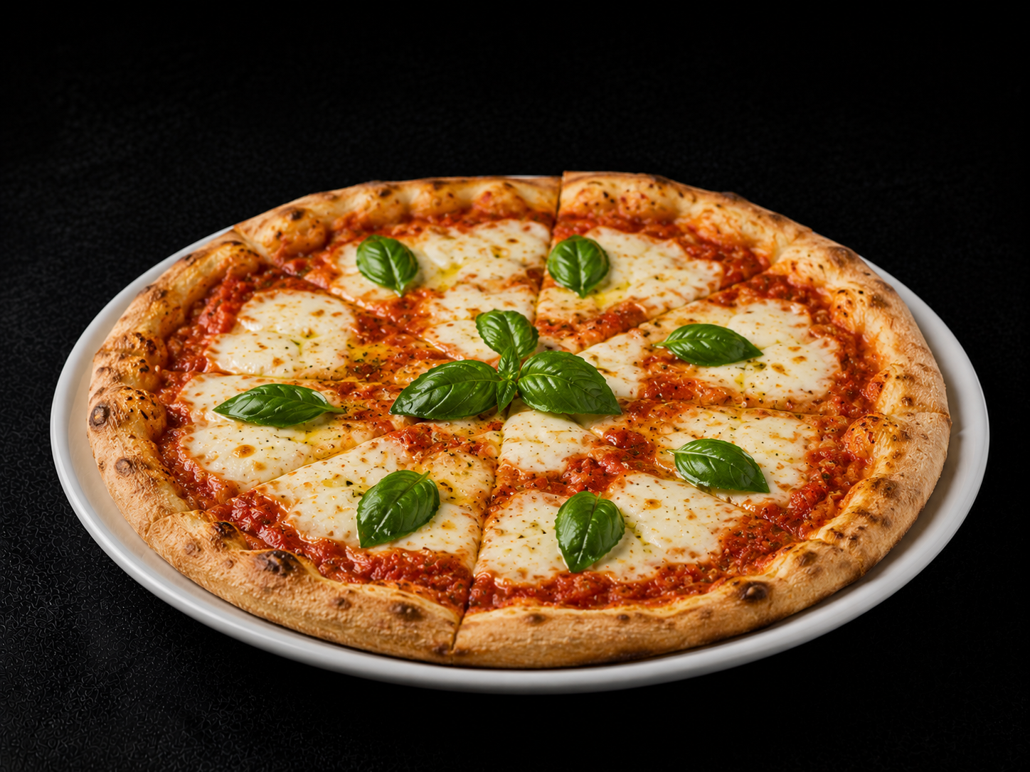 Pizza Margherita mit Käse